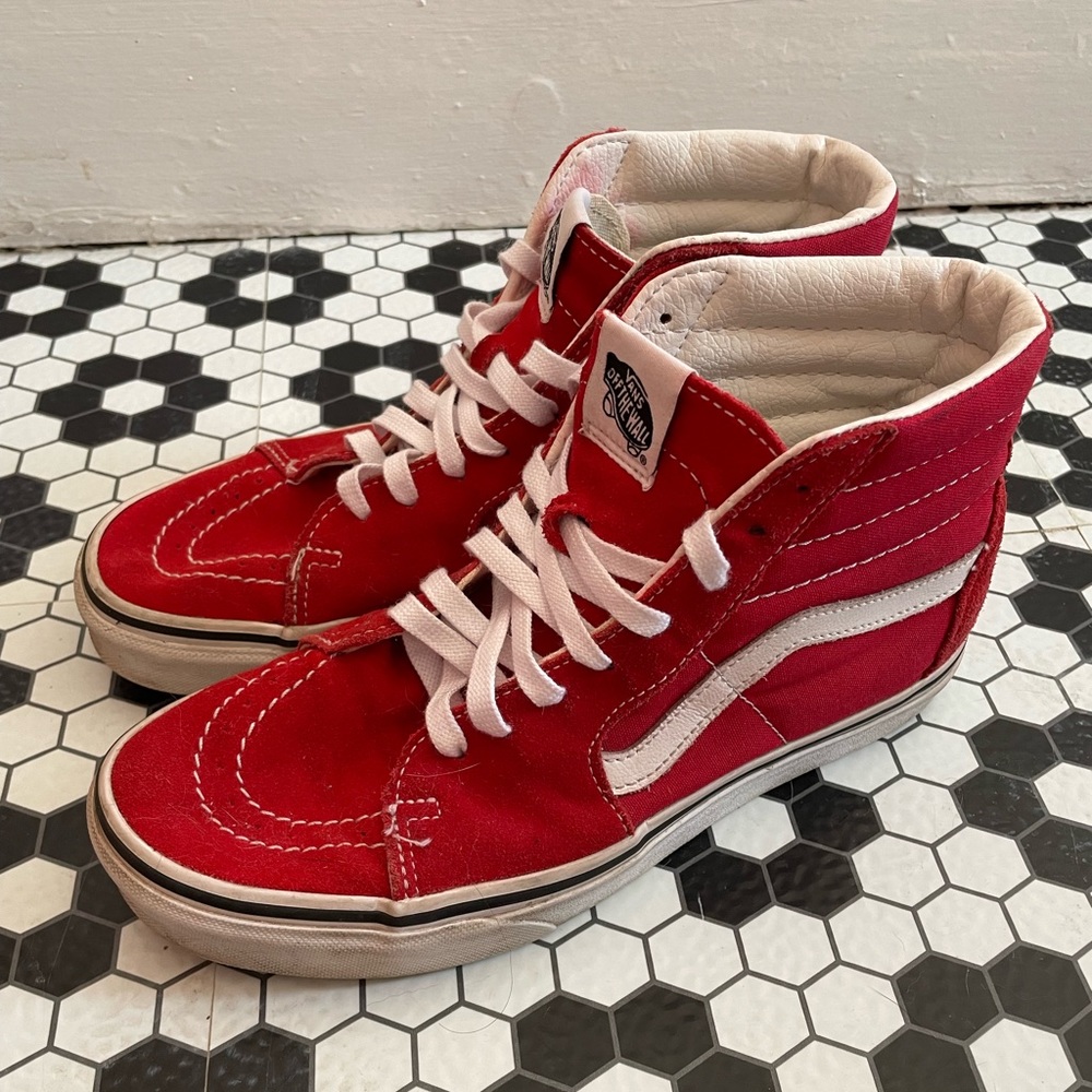 Red High Top Vans